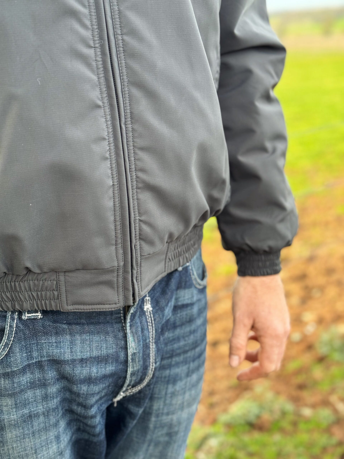 Newmarket Longreach Uni-Sex Bomber - Charcoal