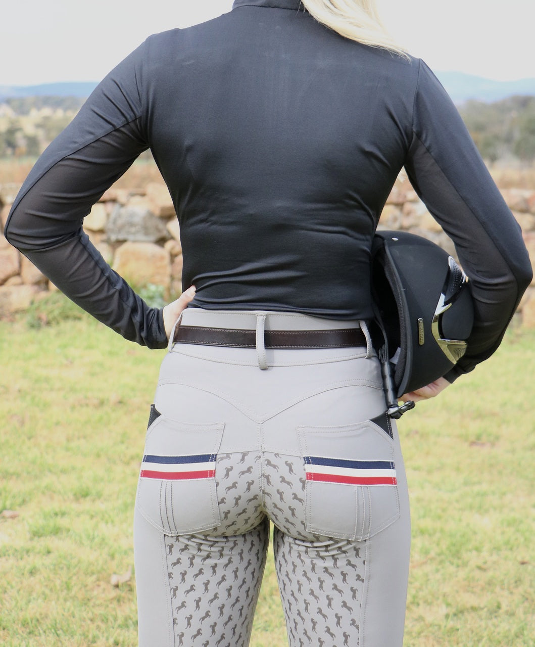 Kensington Equestrian Nova Long Sleeve Show Shirt With Mesh Insert