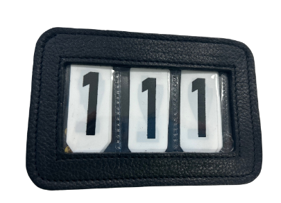 3 Digit Leather Bridle Number Holder
