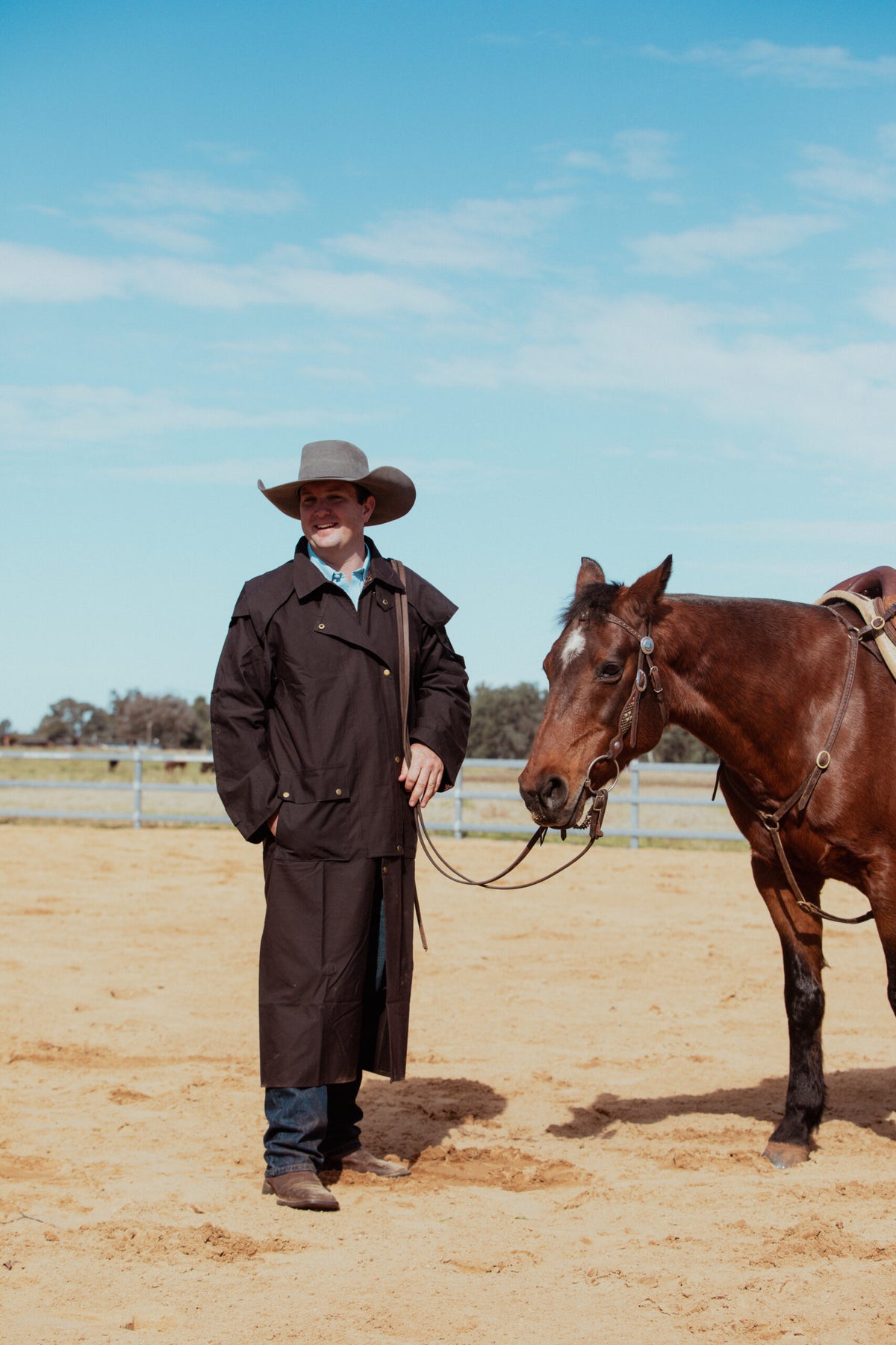 Newmarket's Town & Country Full Length Uni-Sex Oilskin Coat