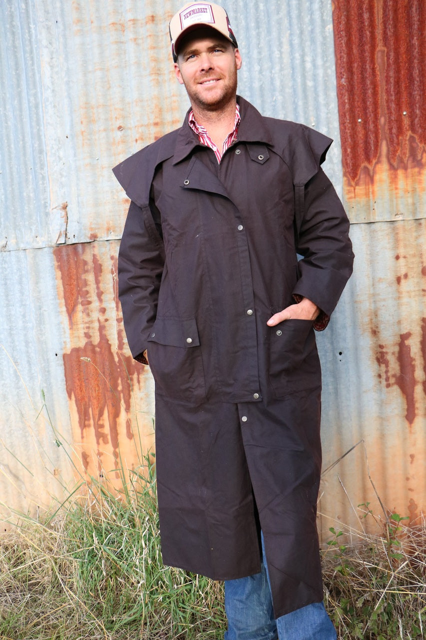 Newmarket's Town & Country Full Length Uni-Sex Oilskin Coat