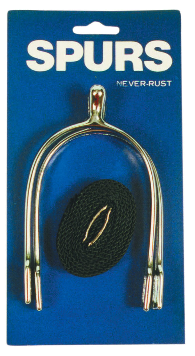Never Rust P.O.W. Spur Set With Straps