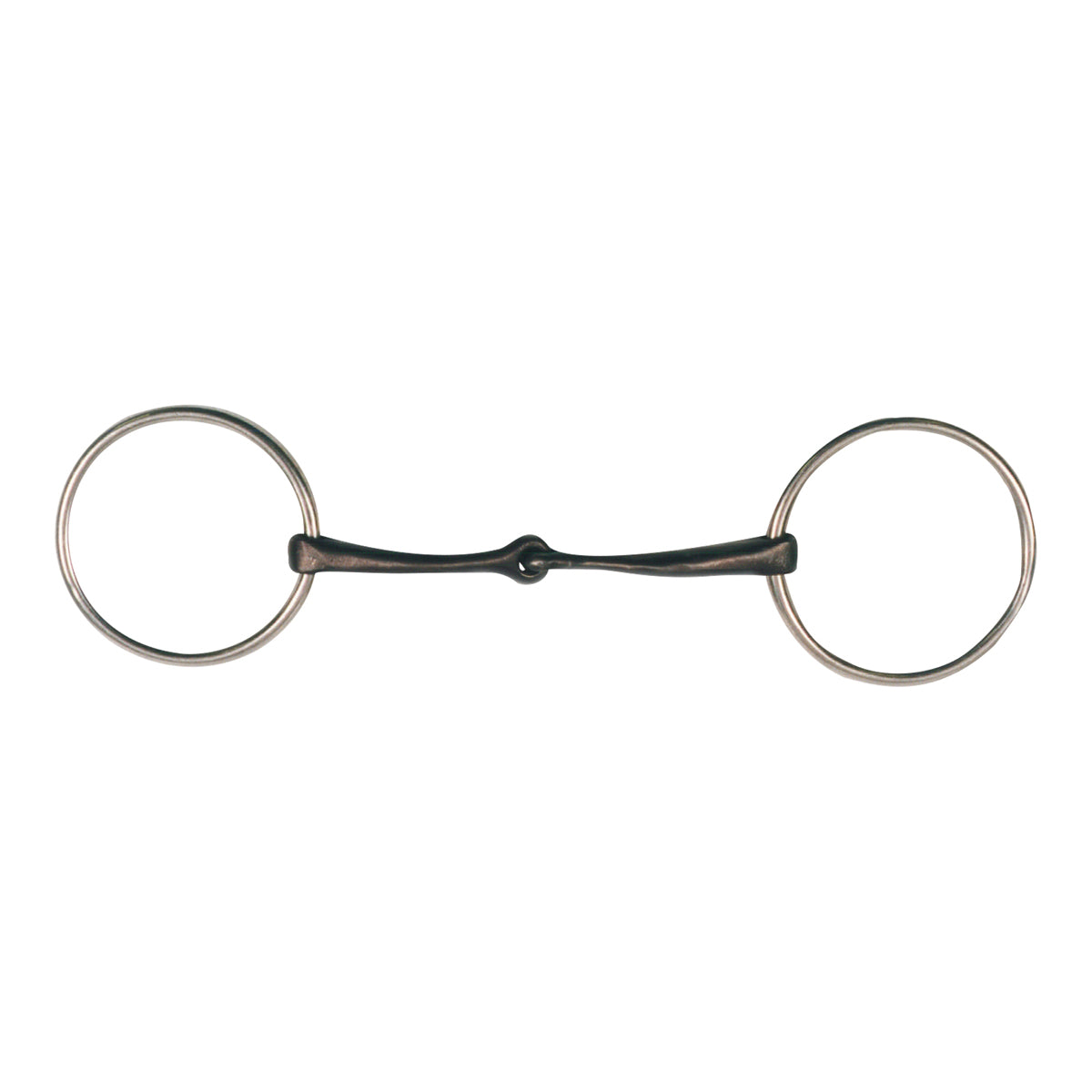 Sweet Iron Curved Mouth Loose Ring Snaffle Bit - Medium Mouth