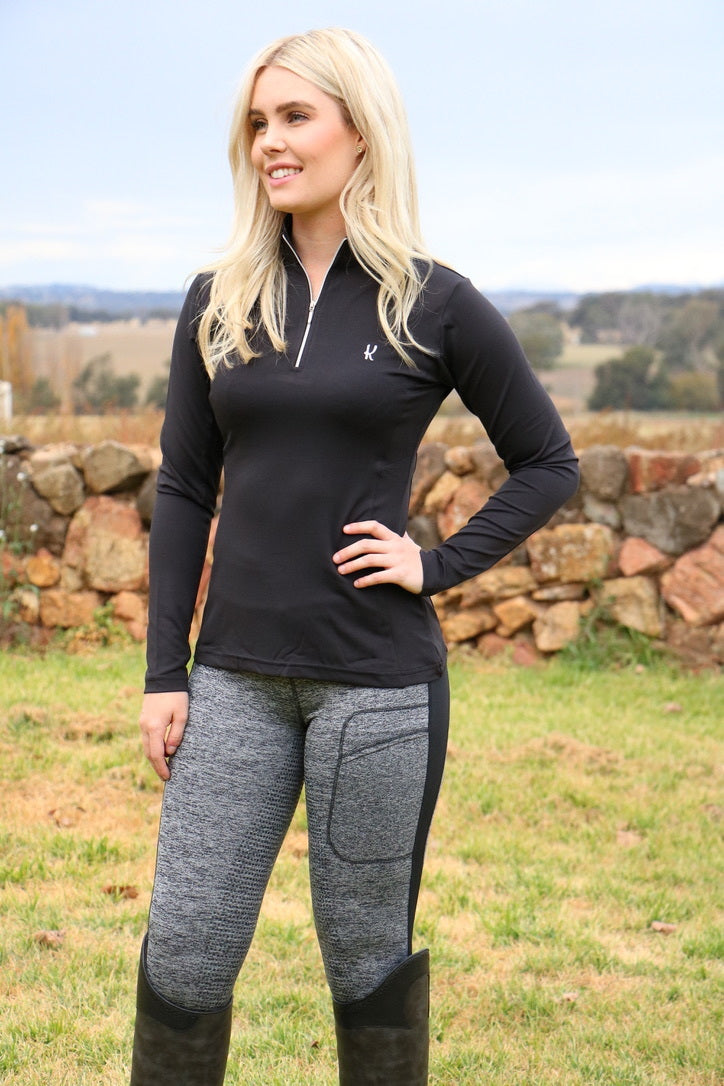 Kensington Equestrian Rayna Long Sleeve Performance Top