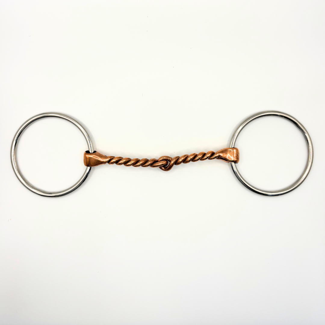 Loose Ring Copper Twisted Snaffle