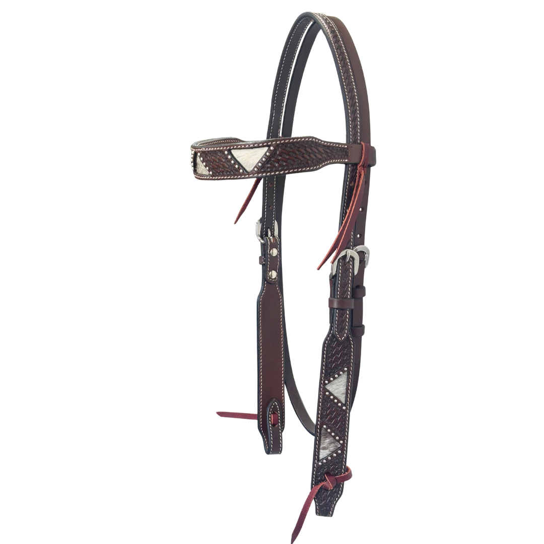 Calgary Western Bridle With Cowhide Inserts - #146