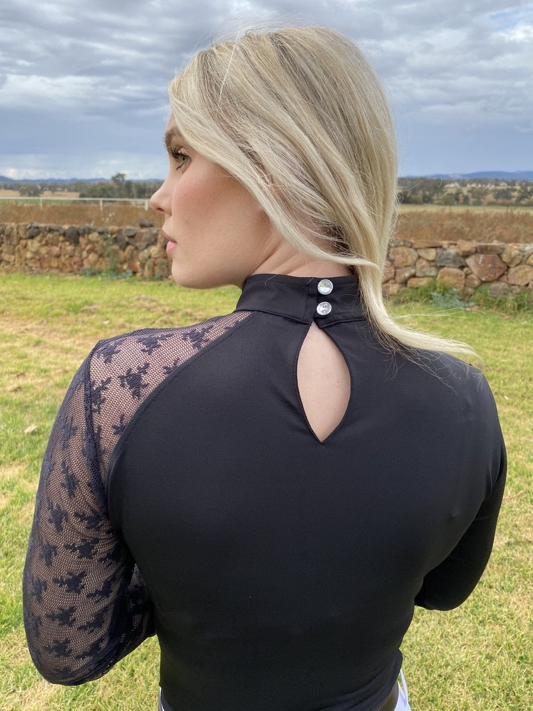 Kensington Equestrian Emery Long Sleeve Lace Show Shirt