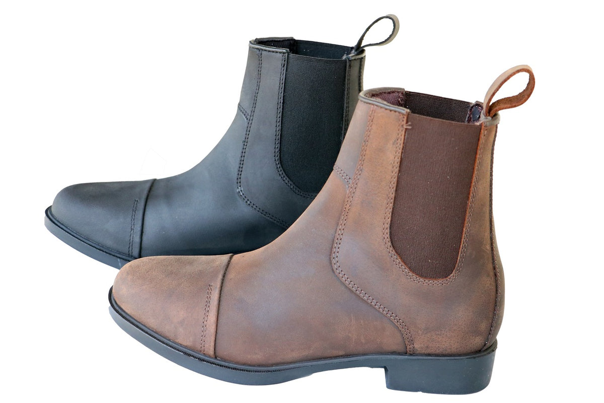 Kensington Ladies Pull On Nubuck Leather Riding Boot