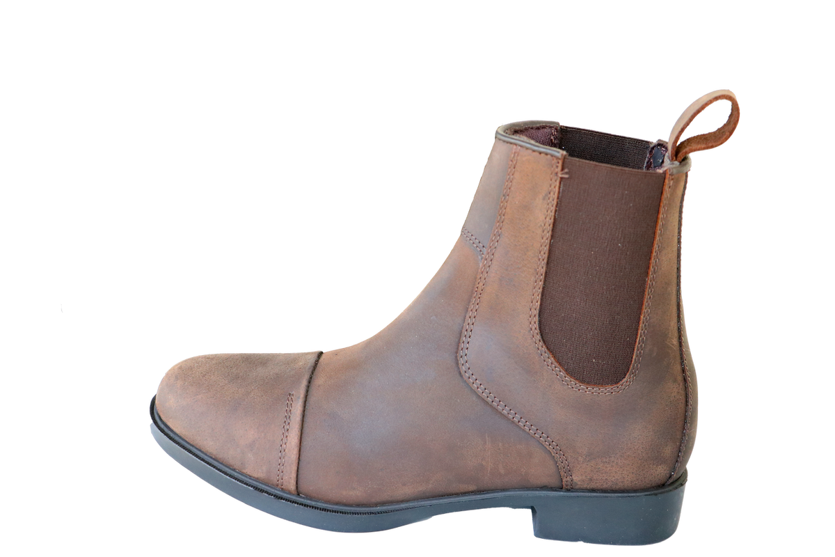 Kensington Ladies Pull On Nubuck Leather Riding Boot