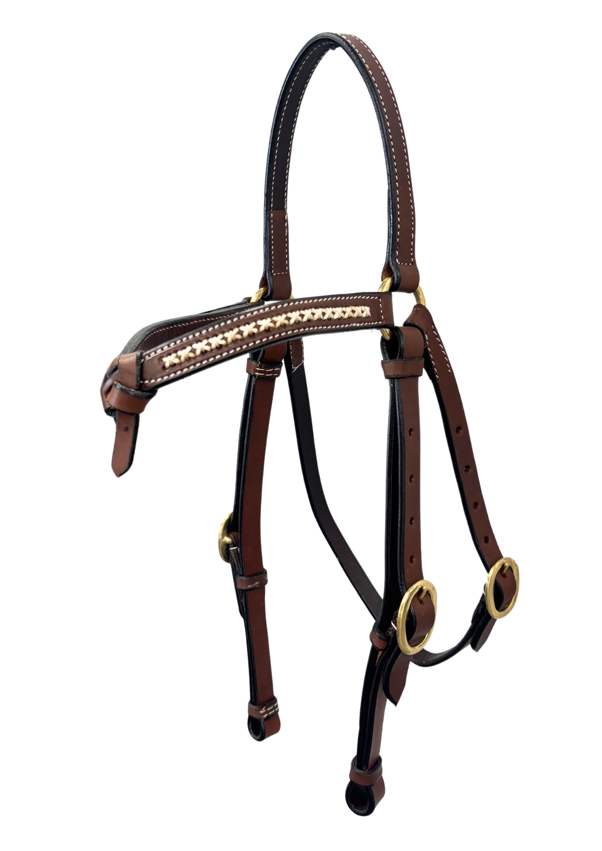 Calgary Futurity Browband Barcoo Bridle With White Lacing #N-101