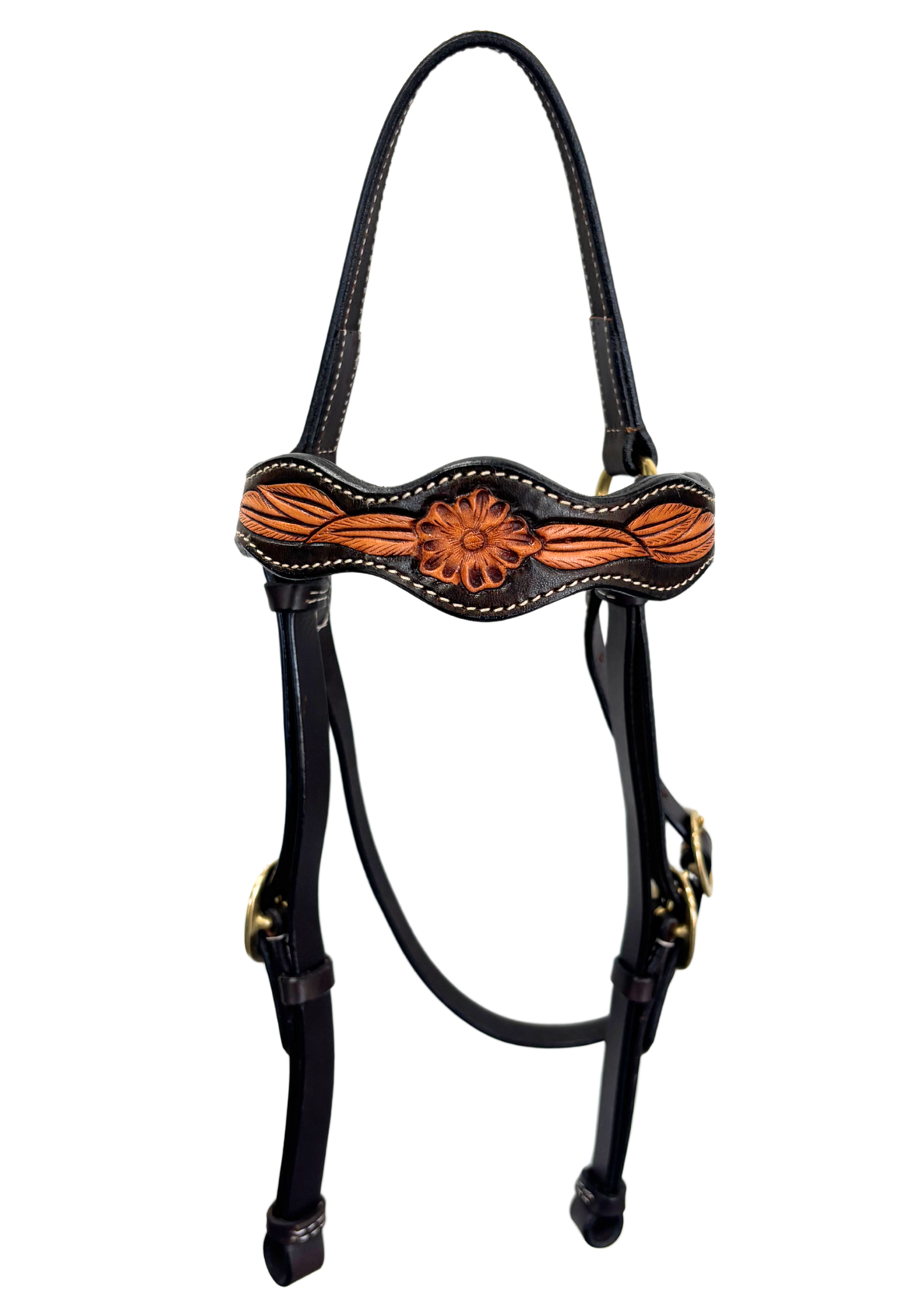 Calgary Floral Tooled Barcoo Bridle #N-189