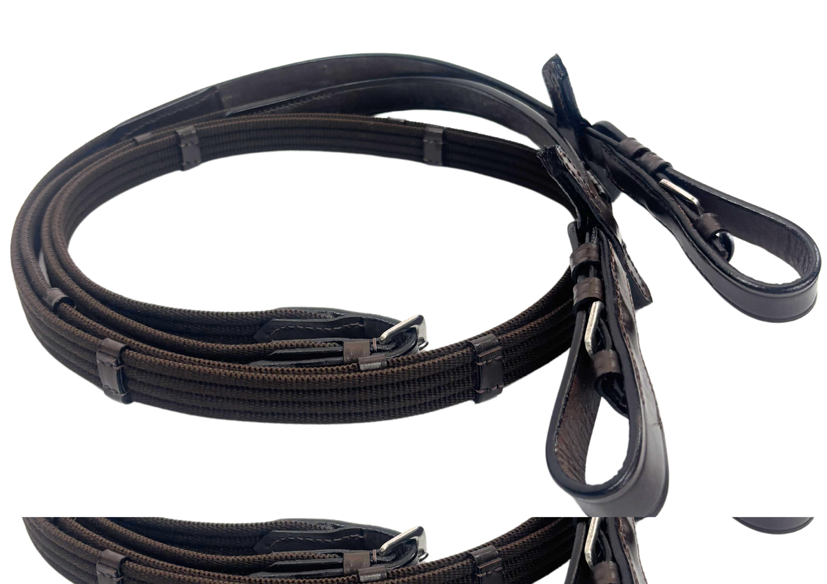 Oxford 6/8 Leather & Web Reins