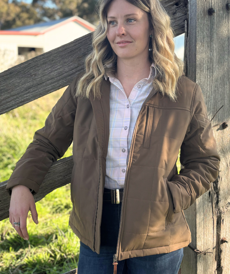 Newmarket Sierra Women’s Puffer Jacket – Tobacco