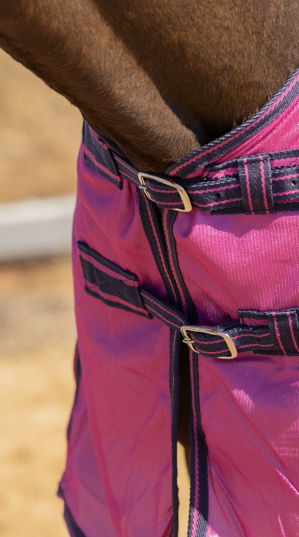 Mesh Combo With Surcingles - Raspberry