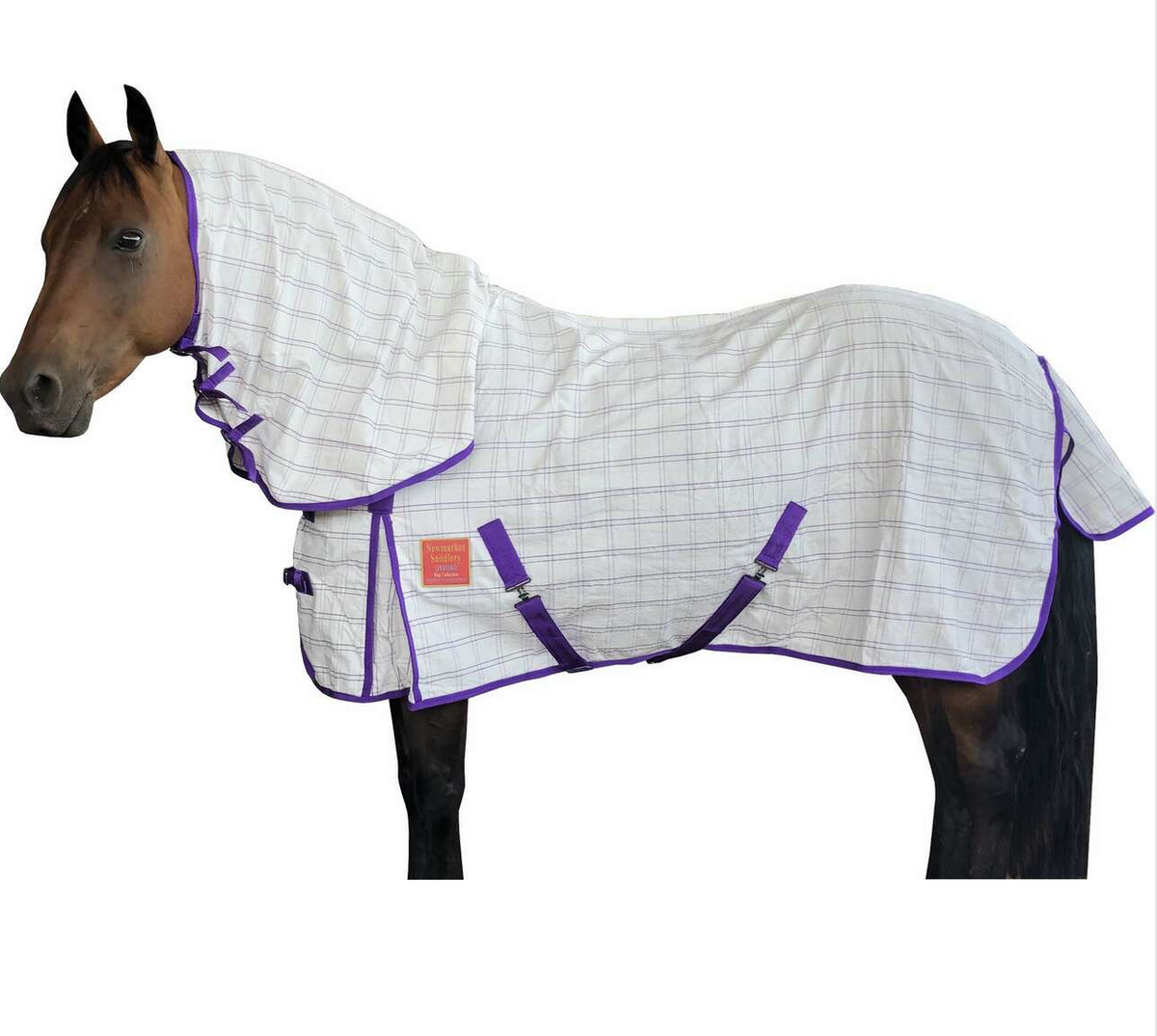 Exclusive Oxford Equest Honey Comb Ripstop Cotton Combo - Purple