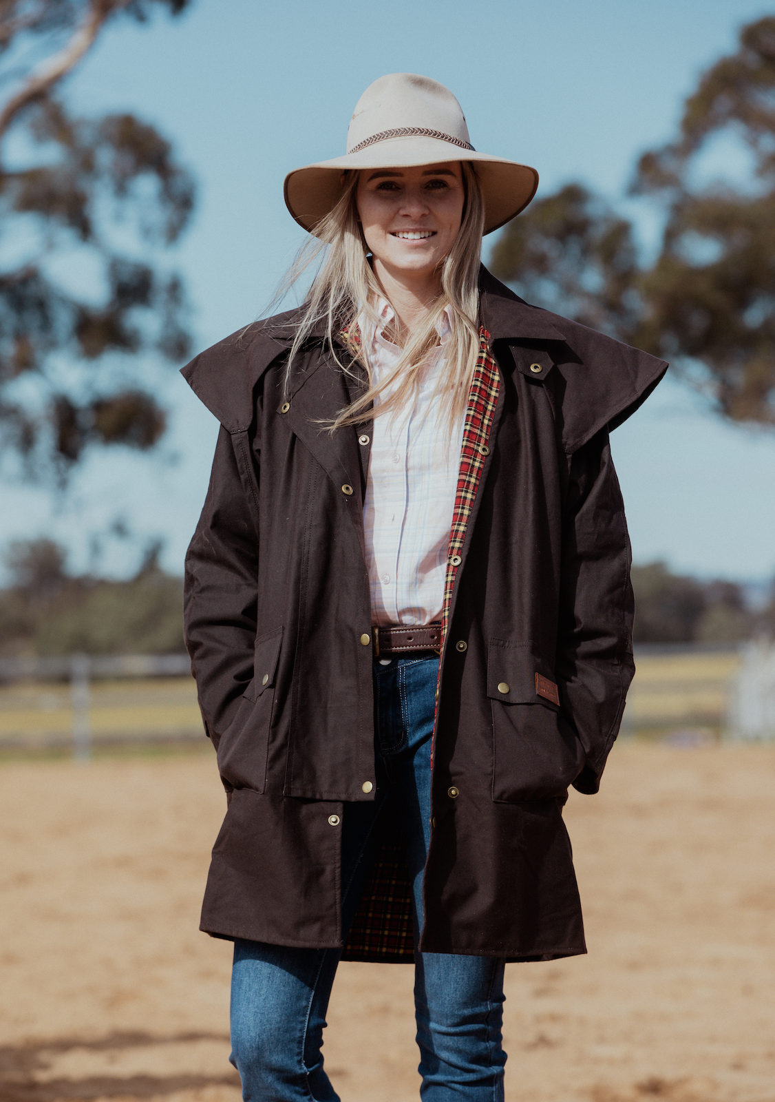 Newmarket's Town & Country 3/4 Length Uni-Sex Oilskin Coat