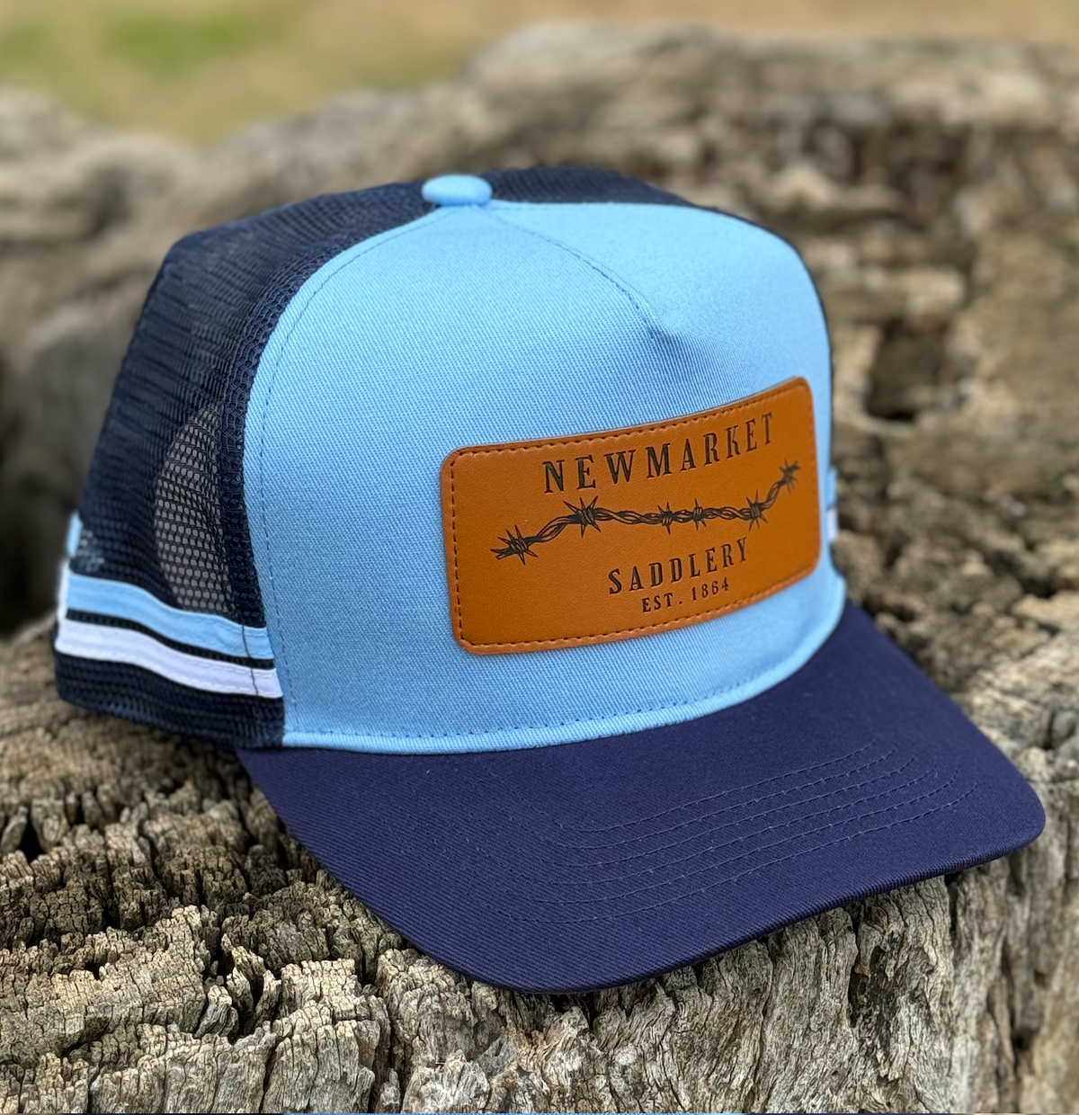 Newmarket Trucker Cap - Navy/Light Blue