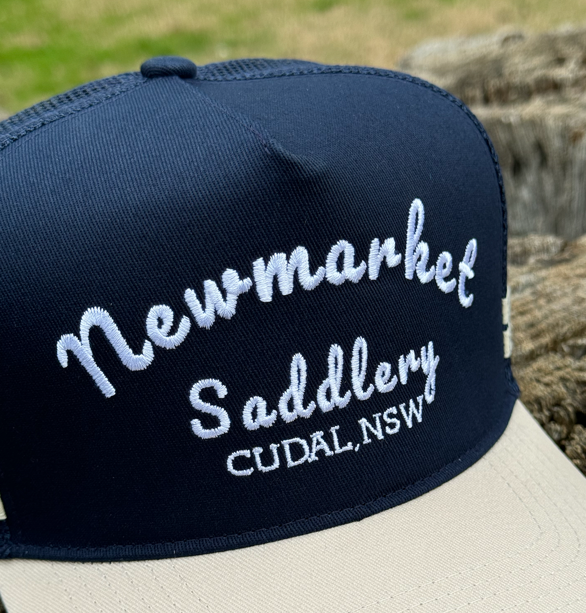 Newmarket Trucker Cap - Navy/Beige