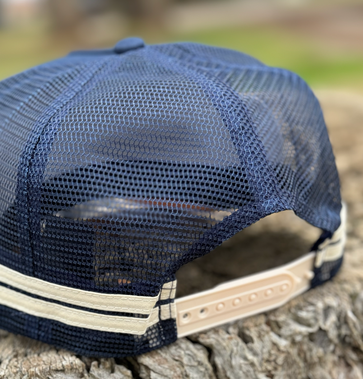 Newmarket Trucker Cap - Navy/Beige