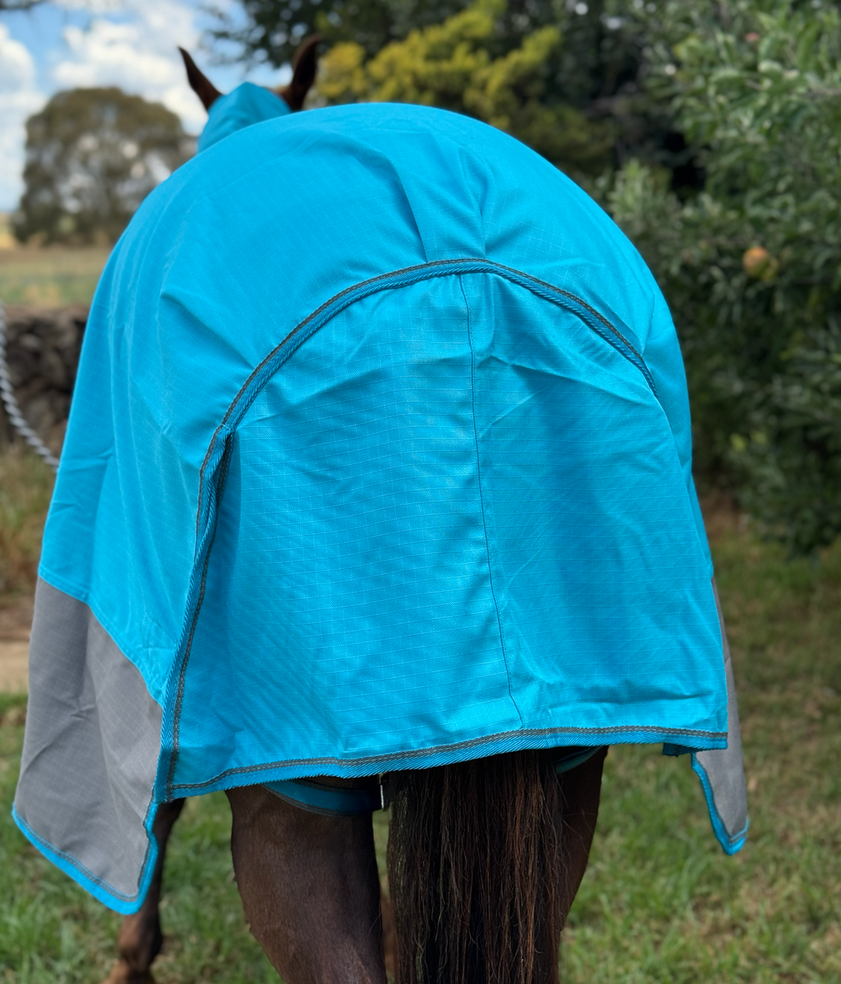 1200 Denier Rain Sheet Combo - Turquoise/Grey