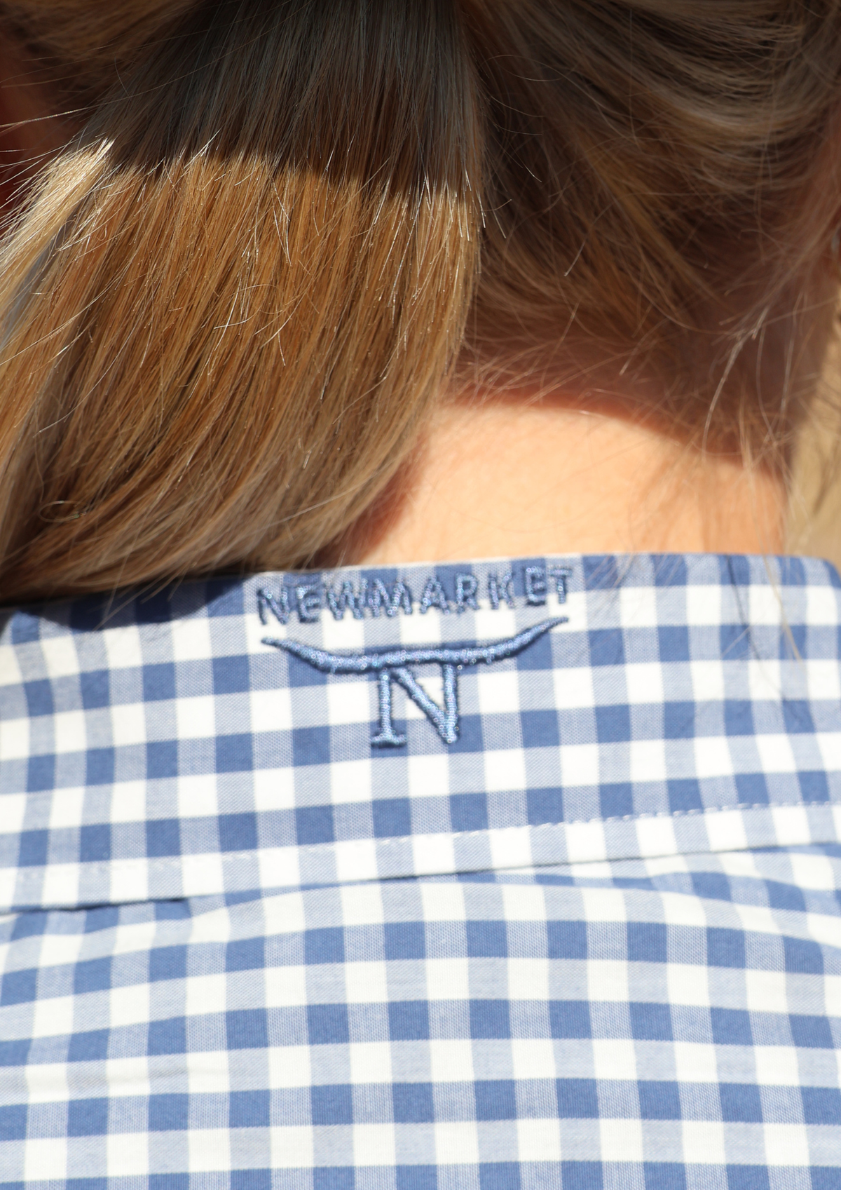 Newmarket 100% Australian Cotton Women’s Shirt – Navy Blue Check
