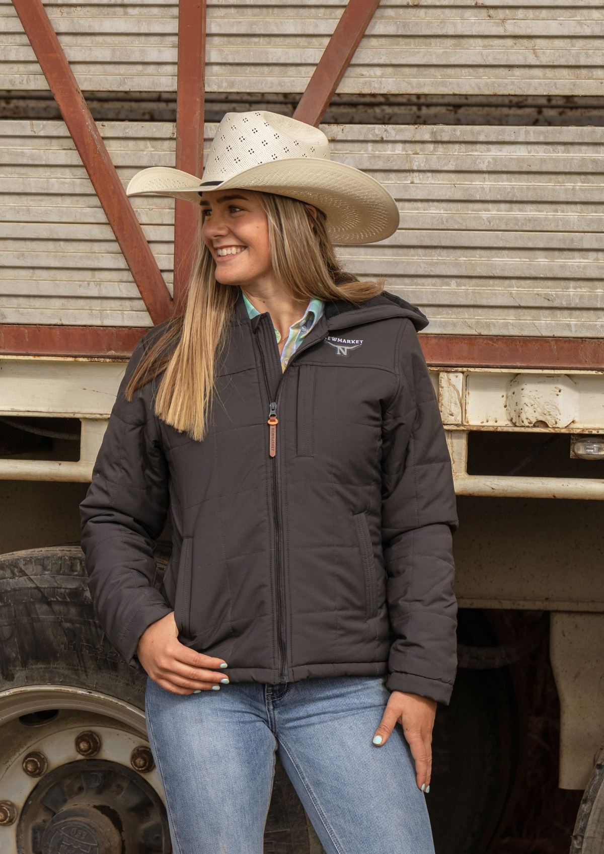 Newmarket Sierra Women’s Puffer Jacket – Charcoal