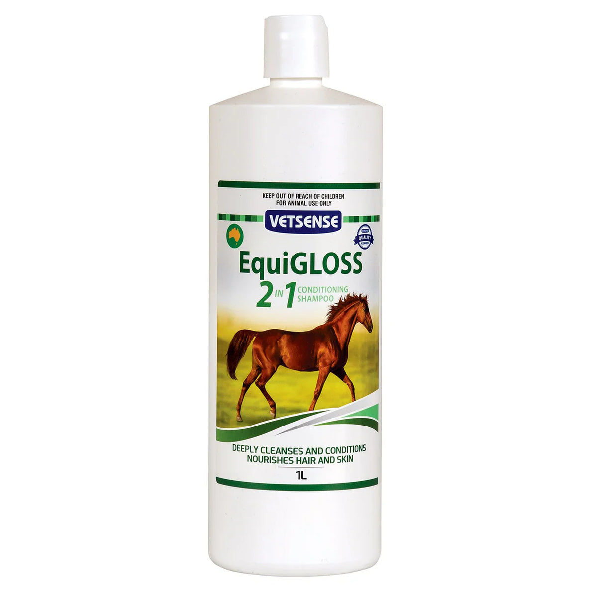Vetsense Equigloss 2 in 1 Conditioning Shampoo - 1L