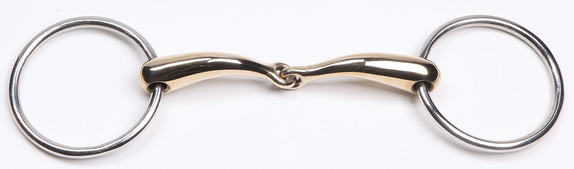 Curved Gold Jointed Snaffle