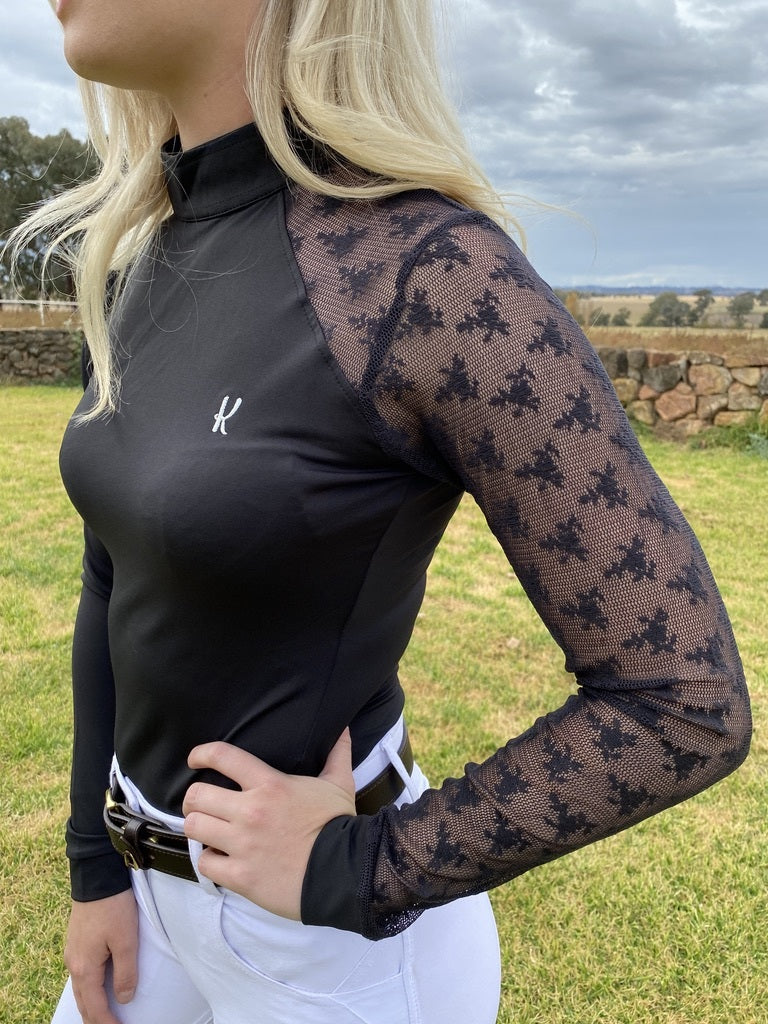 Kensington Equestrian Emery Long Sleeve Lace Show Shirt