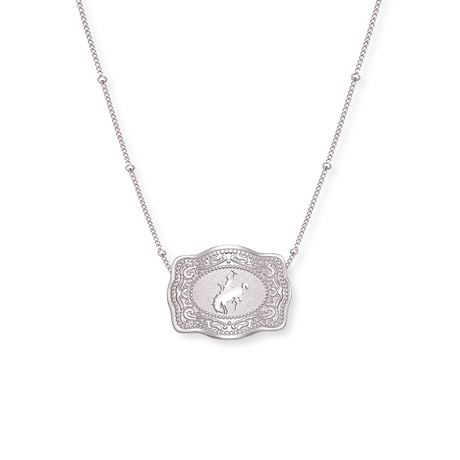 SPURWEST Standard Size Belt Buckle Necklace - Bronc