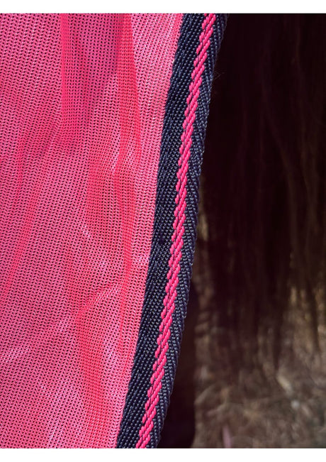 Diamond Weave Cotton Ripstop ‘Neon’ Mesh Insert Cotton Combo – Pink