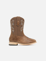 Baxter Junior Western Boots - Midnight Blue/Brown