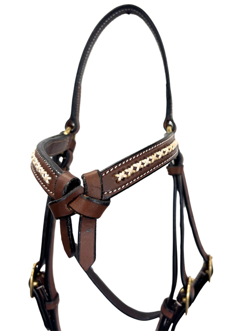 Calgary Futurity Browband Barcoo Bridle With White Lacing #N-101