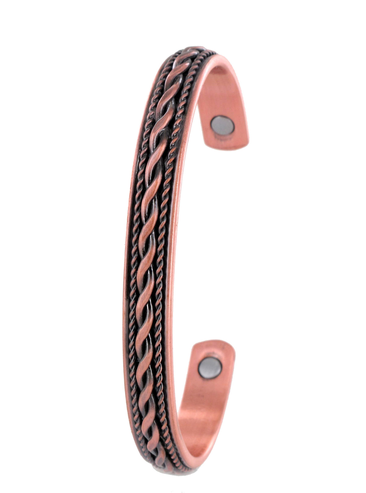 Plait Rope Copper Magnetic Therapy Cuff Bracelet - 483