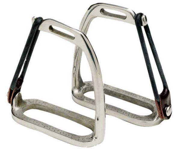 Peacock Stirrup Irons Nickel Plated