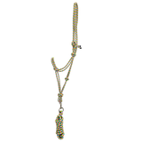 Canterbury Multi Colour Rope Halter With Lead