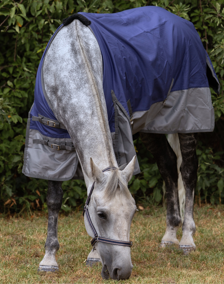 1200 Denier Rain Sheet Rug – Navy/Grey