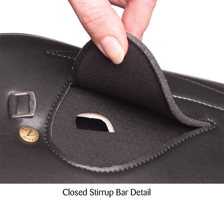 Zilco Exercise Saddle - Full Tree with Closed Stirrup Bar