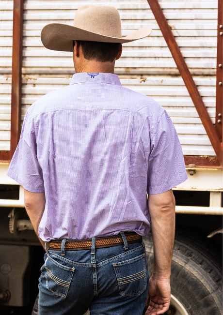 Newmarket Mens ‘Carter’ 100% Cotton Short Sleeve Shirt