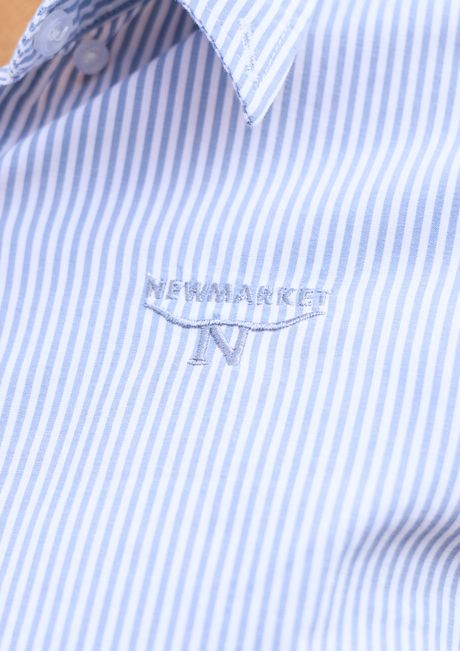 Newmarket 100% Australian Cotton Women’s Shirt – Performance Sky Blue Stripe