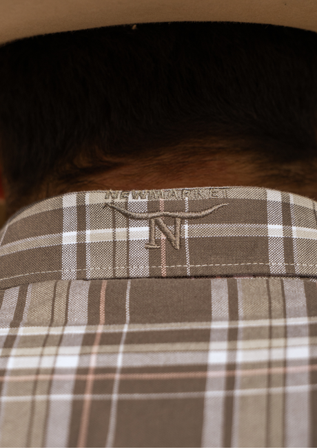Newmarket Men’s 100% Australian Cotton Shirt – Chocolate Plaid