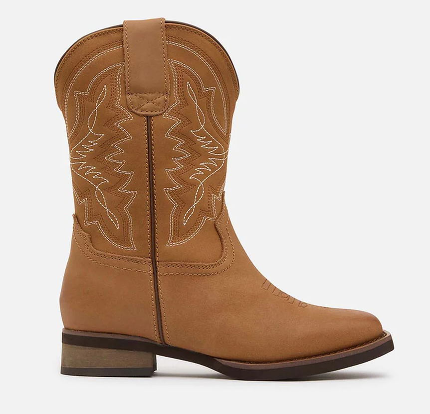 Baxter Youth Western Boots – Tan