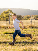 Baxter Youth Western Boots – Tan