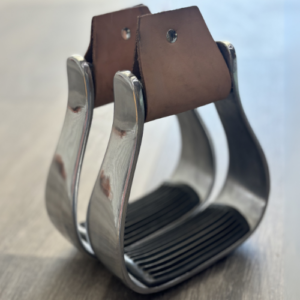 Newmarket's Aluminum 2" Oxbow Stirrups with Rubber Tread
