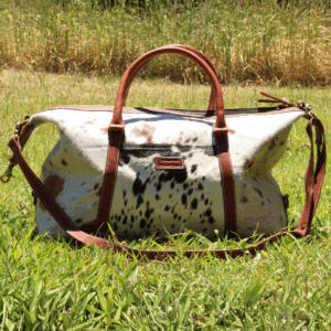 Newmarket's Town & Country Cowhide Weekender Bag