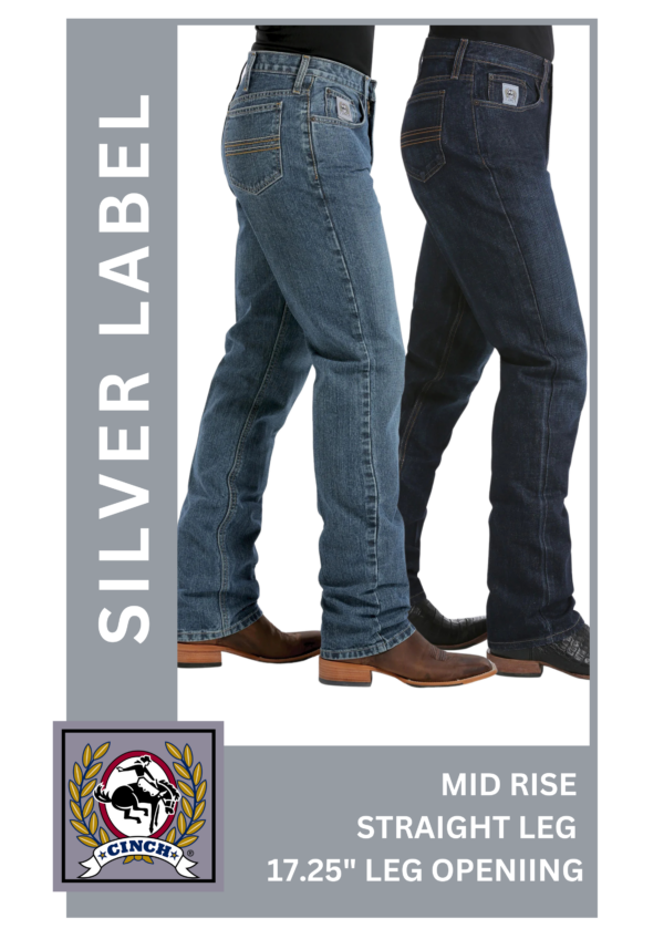 Cinch Men’s Silver Label Dark Jeans 34002 - Image 4