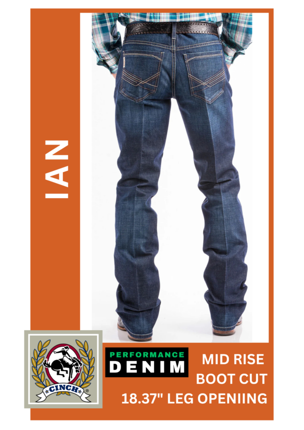 Cinch Men’s Ian Stretch jeans 36001 - Image 2