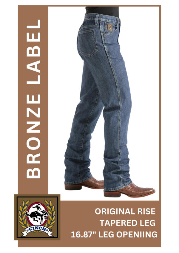 Cinch Mens Bronze Label Slim Fit Jeans - Image 4