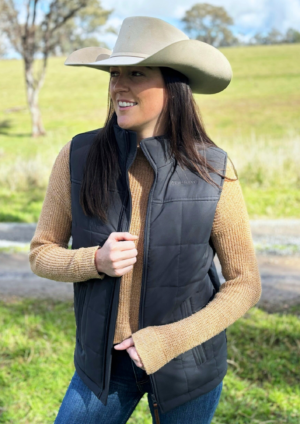 Newmarket Longreach Uni-Sex Puffer Vest - Charcoal