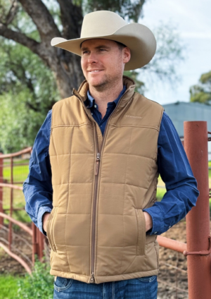 Newmarket Longreach Uni-Sex Puffer Vest - Tobacco